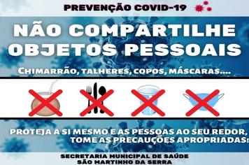 Evite o compartilhamento de objetos pessoais