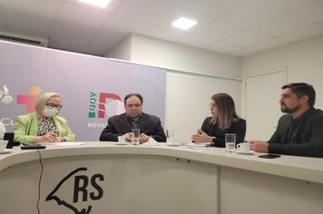 Com objetivo de dar encaminhamento dos projetos e demandas para o município é que o prefeito Robson Trindade esteve ontem na Capital dos Gaúchos