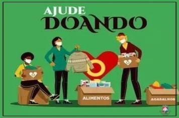 Doações de alimentos e agasalhos