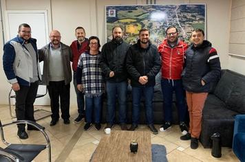Visita do deputado estadual Mateus Wesp, em São Martinho da Serra.