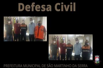 Representantes da Defesa Civil estiveram no Município