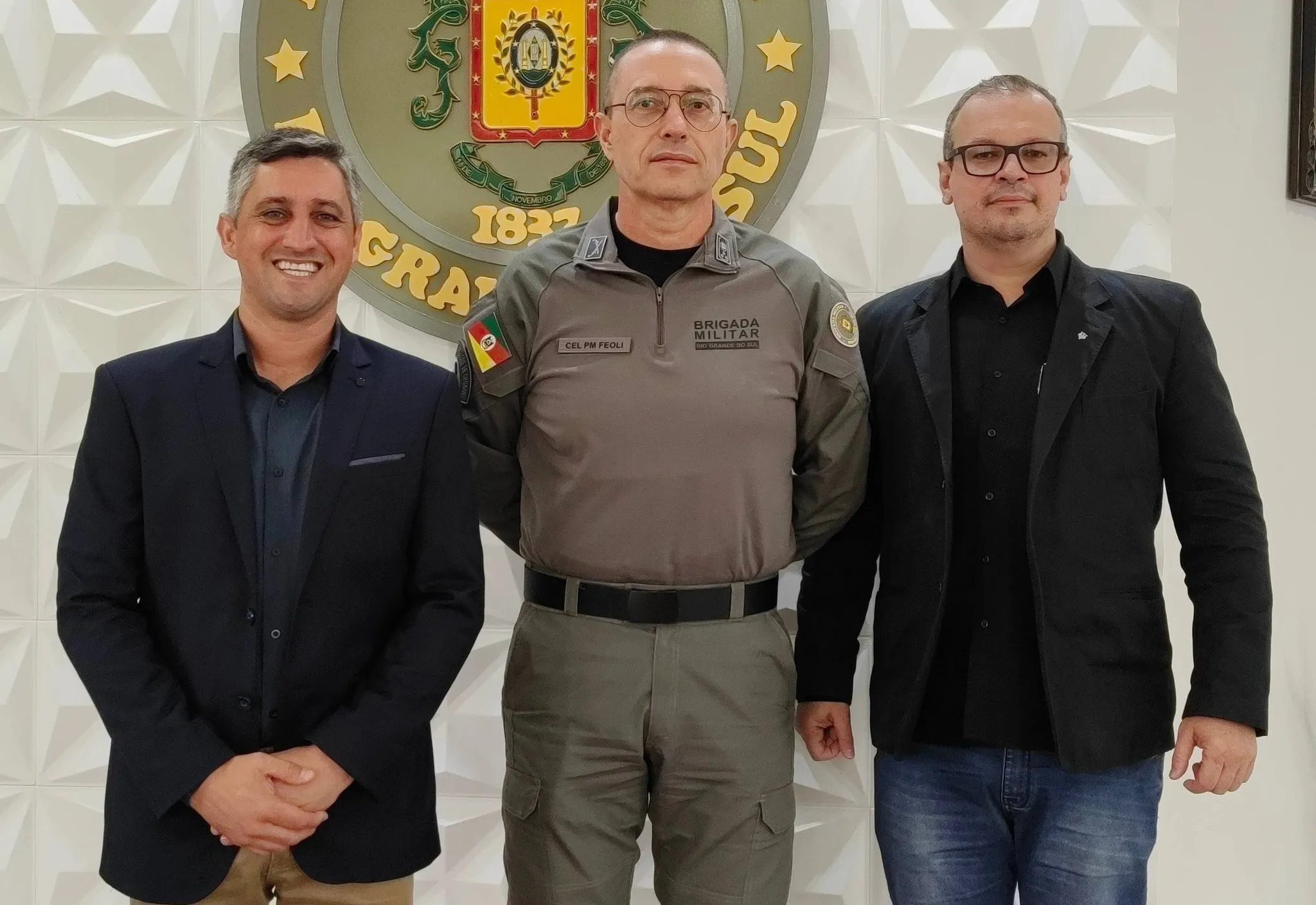 Prefeito participa de reunião institucional com o Comandante-Geral da Brigada Militar do RS